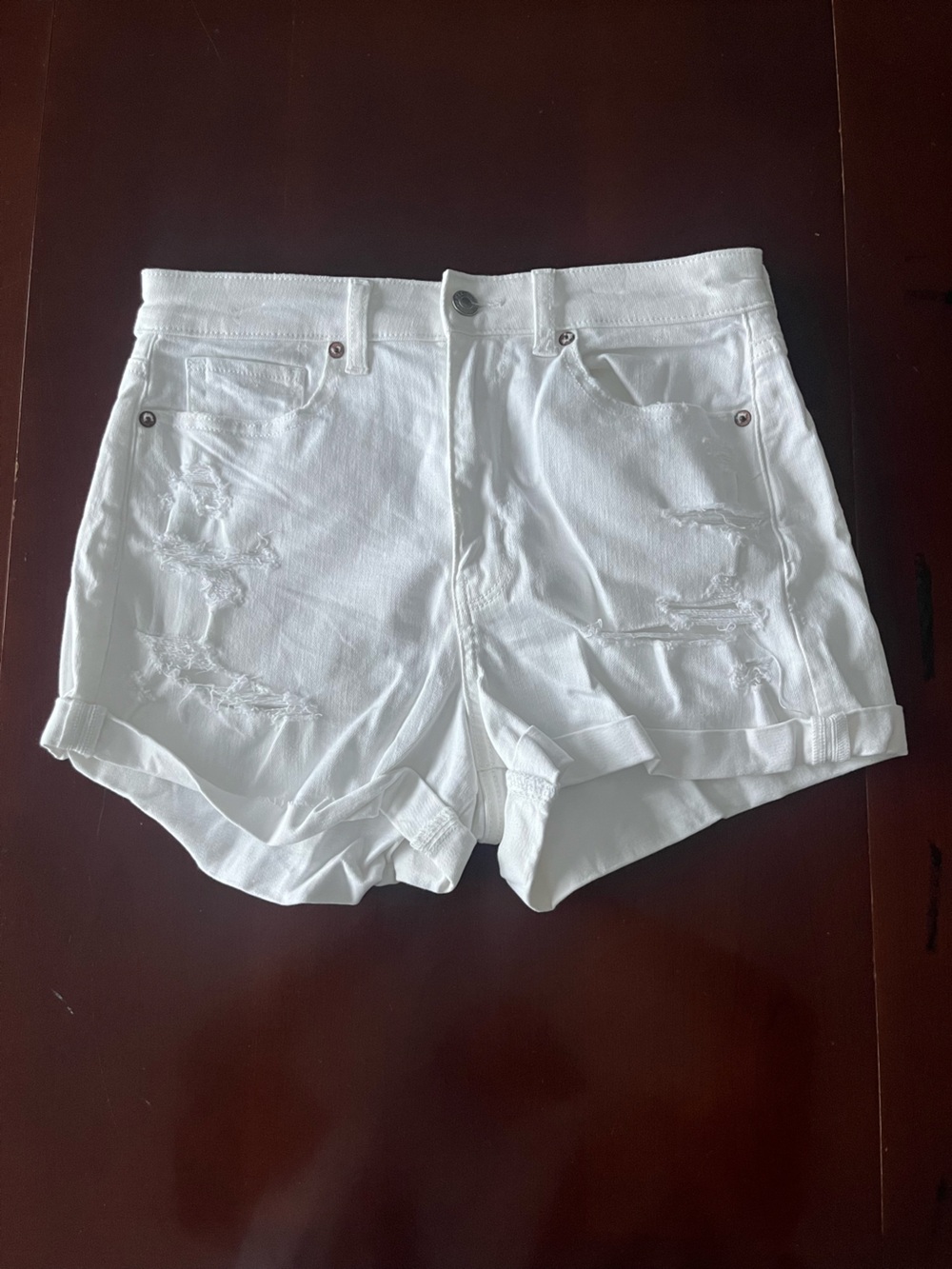 American Eagle Outfitters White Denim Shorts
